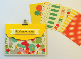 Kreativ Set - Minialbum "Glücksmomente" - zum Schließen ins Bild klicken